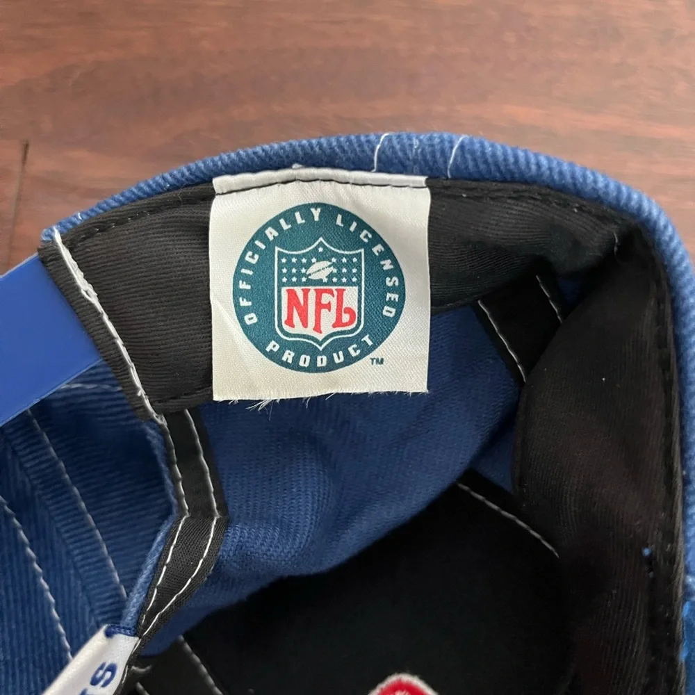 1990s New York Giants Twins Enterprise Vintage Blue Red Baseball Hat One Size
